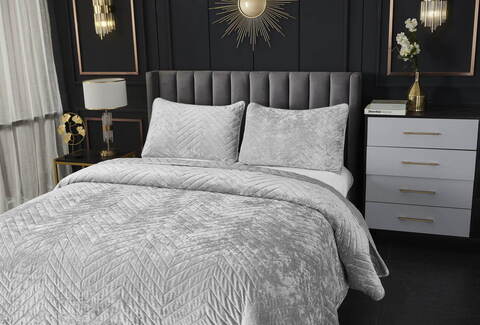 Покрывало 240x260 Sofi De MarkO Фернанд светло-серое