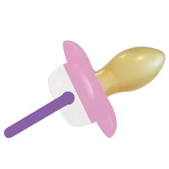 Соска-пустышка "Веселые животные", 0+ мес., латекс, симметричный сосок, кольцо (голубой)