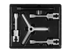 ЗУБР внешний d 30 - 130 мм, внутренний d 70 - 180 мм, раздвижной трехзахватный съемник, Профессионал (43312-180-150)