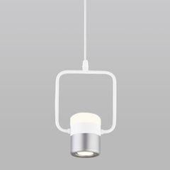 Люстра подвесная светодиодная EUROSVET 50165/1 LED Белый/Серебро