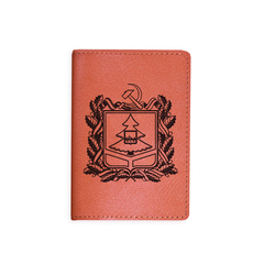 Обложка на паспорт "Герб Брянской области", рыжая