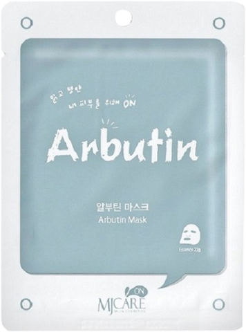 Mijin Mj Care Маска тканевая с арбутином Mj Care Arbutin Mask