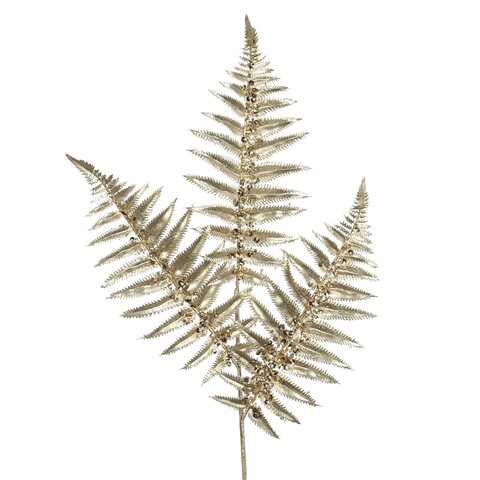 Ветка папоротника 86см Goodwill шампань/серебряная