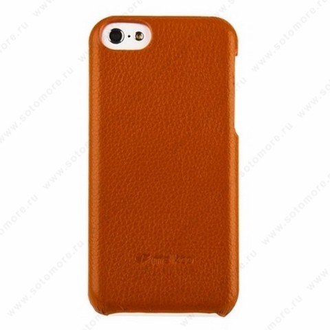 Накладка Melkco кожаная для iPhone 5C Leather Snap Cover (Orange LC)