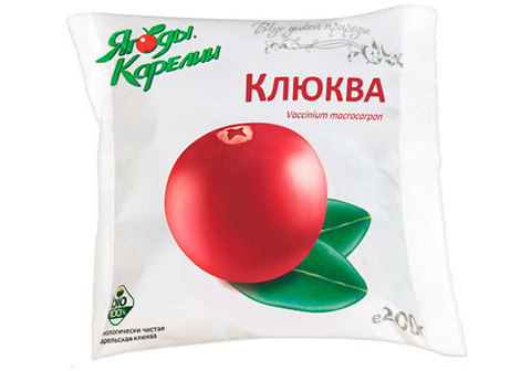 Клюква быстрозамороженная, 200г