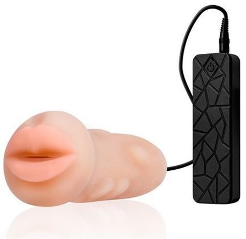 Мастурбатор-ротик с вибрацией REALSTUFF VIBRATING MASTURBATOR MOUTH - Dream Toys RealStuff 21211