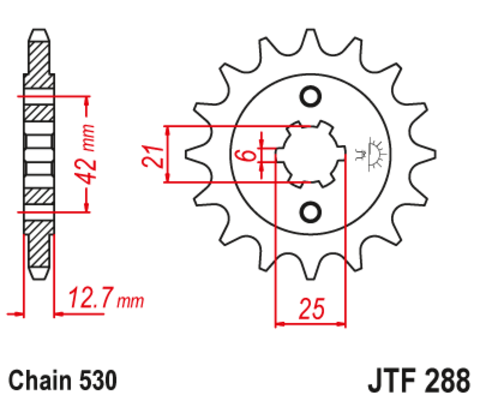 Звезда ведущая JTF288-15