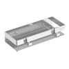 Lemark 9771049 Полка для душа прямая Lemark 300 мм SHELF LINE из нерж. стали с крючками, хром