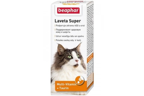 Beaphar Laveta super витамины для кошек для шерсти 50мл