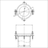 TOTO NEOREST AH Фланец для унитаза CS989VT#NW1/CS985VR#NW1 (необходим при сливе в пол) T53WR100