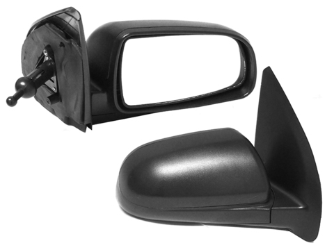 ЗЕРКАЛО ПРАВОЕ AVEO T250 МЕХАНИЧЕСКОЕ ЧЁРНОЕ GROG