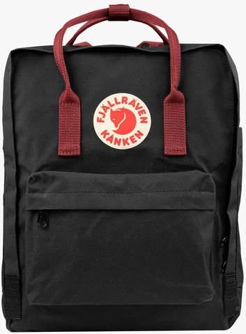 Картинка рюкзак городской Fjallraven Kanken 550-326 Black-Ox Red - 1