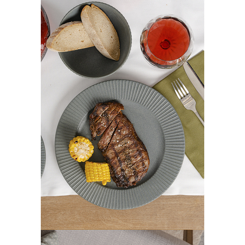 Набор обеденных тарелок 2шт 27см Liberty Jones Soft Ripples серые