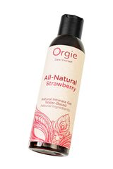 Интимный гель на водной основе All-Natural Strawberry с ароматом клубники - 150 мл. - 