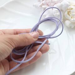 Шнур замшевый (искусственный), сиреневый, 3 мм, 1 метр