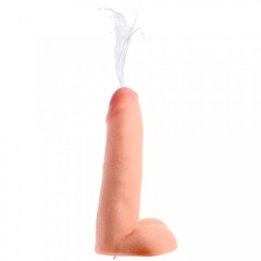 Фаллоимитатор с эякуляцией Loadz 8 Inch Squirting Dildo With Syringe, бежевый, 20.3х4.8 см