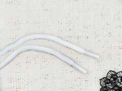 Шнур, L 138 см, ш. 5 мм, белый