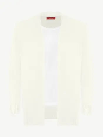 Кардиган с планкой из кашемира