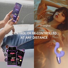 Вибратор с двойной стимуляцией Magic Ponder синий от Magic Motion