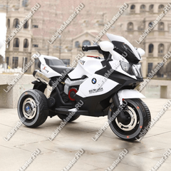 Детский электромотоцикл "BMW MOTO" белый