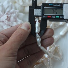 Жемчуг натуральный барочный, палочки, 16,7-26,3 мм, 1 нить, Ж035