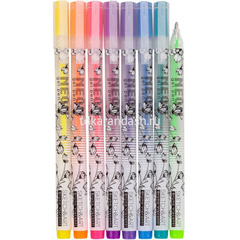 Набор гелевых ручек 8цв 0,8мм 