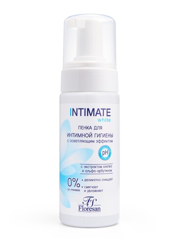 Флоресан INTIMATE Пенка для интимной гигиены с остветляющим эффектом 150мл (Ф-273)