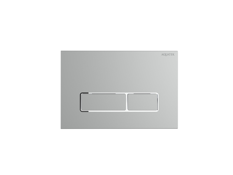 Aquatek KDI-0000063 KDI-0000063(HC) Панель смыва Хром матовый ободок хром (клавиши прямоугольные), 162*244 мм