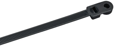 Хомут P6.6 с винтовым креп. чёрный 7,6х400мм 100шт/упак IEK