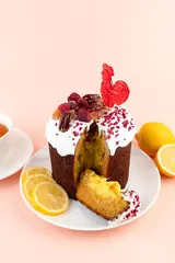 Предзаказ! Кулич пасхальный с начинкой из лимонного курда "Так можно", 850 г