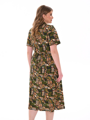 4536 Халат на пуговицах