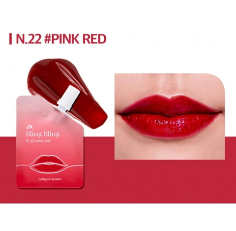 Тинт для губ Матовый JOA №-22- Розово-красный / Pink Red