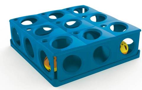 GEORPLAST TRICKY игрушка для кошек с шариком пластик 25 см х 25 см х9 см