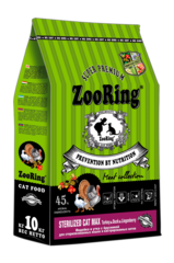 ZooRing  STERILIZED CAT MAX TURKEY&DUCK&LINGONBERRY Индейка и утка с брусникой 10кг