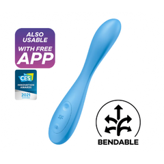 Мульти вибратор Satisfyer G-Spot Flex 4+ голубой Connect App