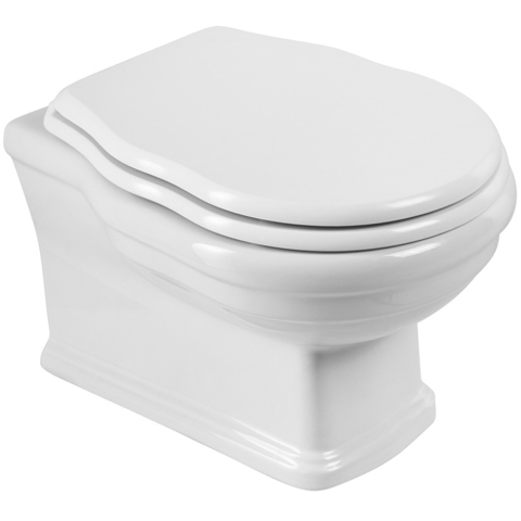 Унитаз подвесной безободковый BelBagno BOHEME BB115CH + BB115SC