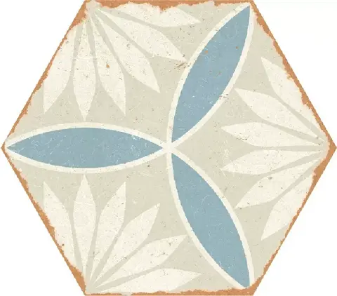 Ennface Pattern Kaleidoscope Blue 22x25