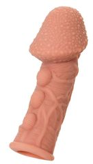 Насадка на фаллос с пузыриками, венками и ребристостью KOKOS Extreme Sleeve 09 - 12,7 см. - 
