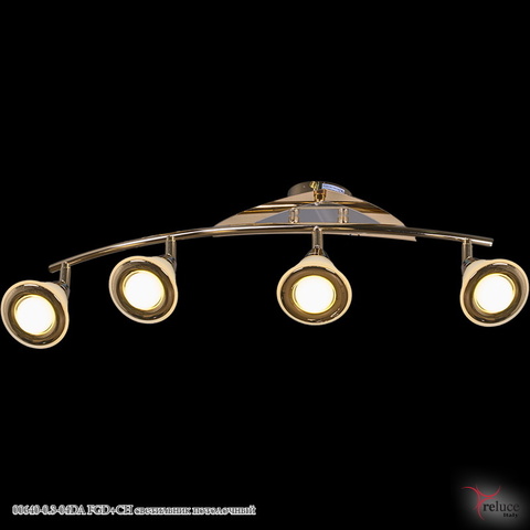 Светильник Спот 00640-0.3-04DA FGD+CH Золото/Хром