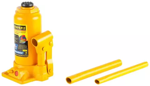 Бутылочный гидравлический домкрат в кейсе Stayer PROFI 43160-8-K