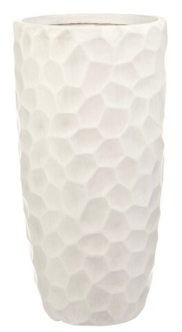 Напольное кашпо IDEALIST LITE Мозаик, ваза, слоновая кость, Д41.5 В77см