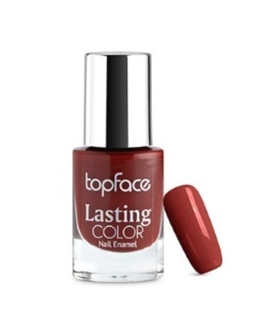 Topface Лак для ногтей Lasting color тон 39 глубокий коричневый- PT104 (9мл)