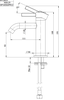 Remer MC12BR Смеситель для раковины Remer Metrica MC12BR, бронза масляная