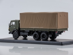 KAMAZ-53212 flatbed truck with awning khaki-brown 1:43 Start Scale Models (SSM)