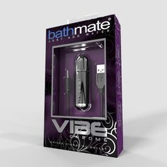 Серебристая перезаряжаемая вибропуля Bathmate Vibrating Bullet Vibe Chrome - 