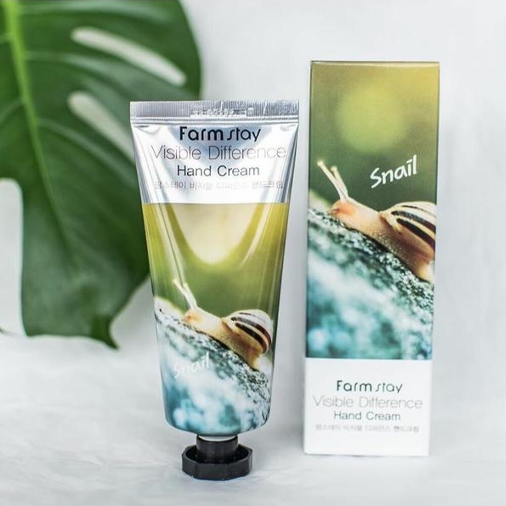 Крем для рук с улиточным муцином Farmstay Visible Difference Snail Hand Cream