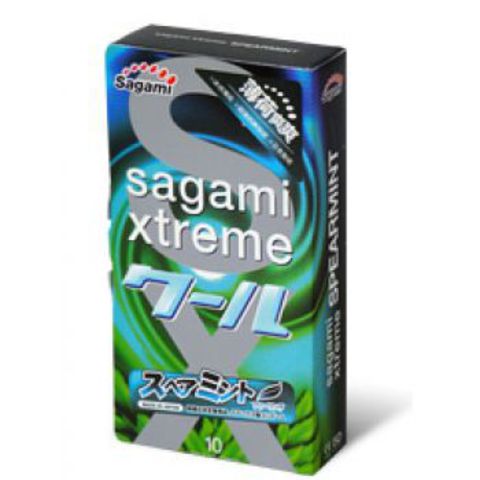 Презервативы Sagami Xtreme Mint с ароматом мяты - 10 шт. - Sagami Sagami Xtreme Sagami Xtreme Mint №10