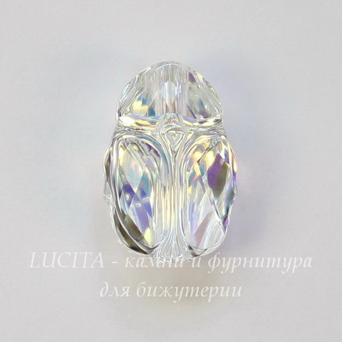 5728 Бусина Скарабей Сваровски Crystal AB 12 мм