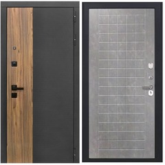 Купить Входная дверь L 46 - ФЛ 256 ПВХ бетон пепельный
