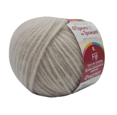 Пряжа "Фиджи", 20% мериносовая шерсть, 60% хлопок, 20% акрил, 50 г - 95 м, жемчуг